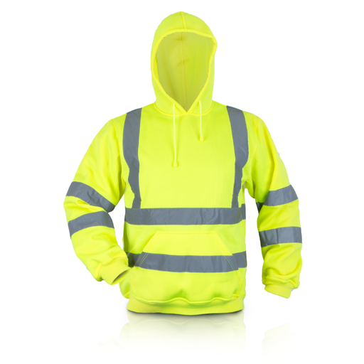 [HVK05] HI-VIS YELLOW FLEECE HOODY HVK05