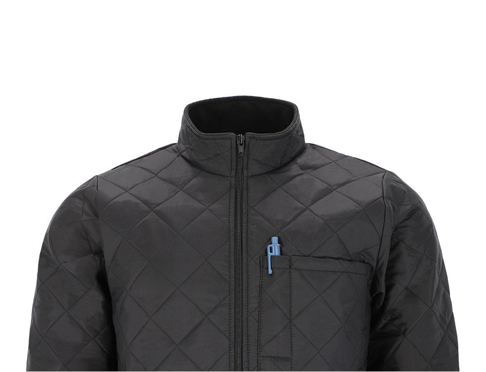 Men's Quilted Jacket Isotherm with sidepockets and breastpocket