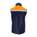 Diepvries bodywarmer Classic, marine/oranje met reflectie