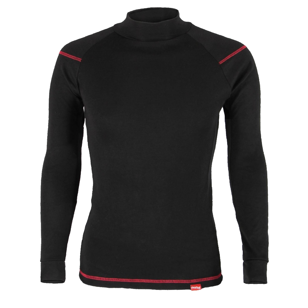 Classic Black Thermal Long Sleeve Vest