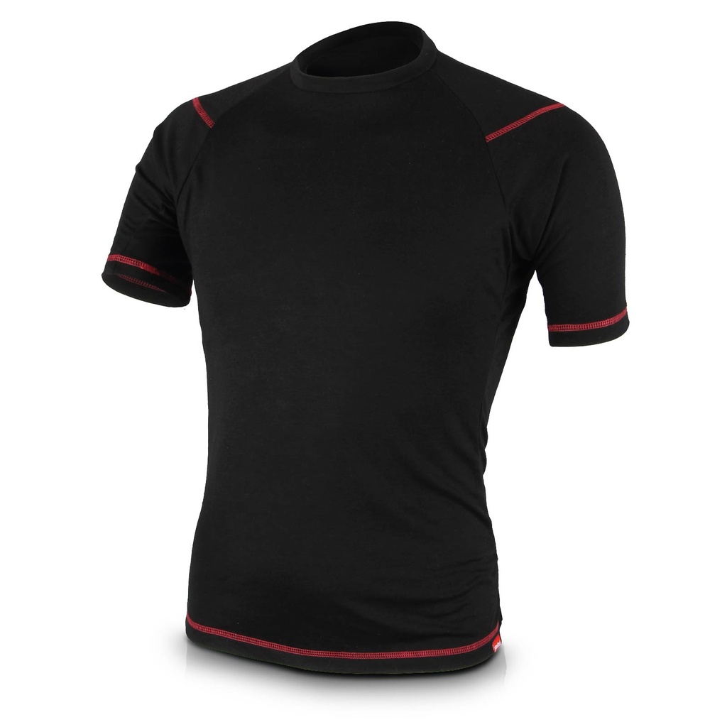CLASSIC BLACK THERMAL SHORT SLEEVE VEST X50SS
