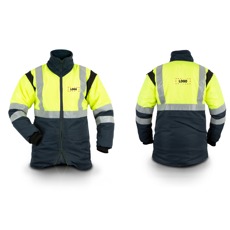 CLASSIC HI-VIZ COLD STORE JACKET X28JHV WITH LOGO