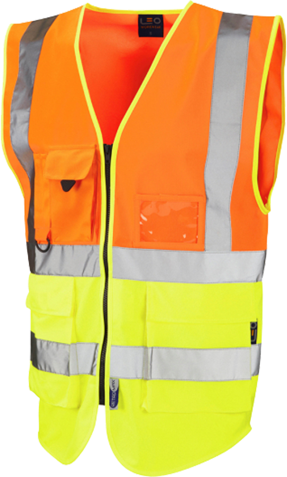 Hi-Vis Class 2 Executive Vest Orange/Yellow