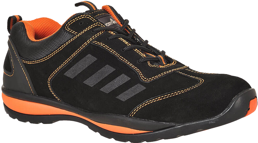 Steelite Lusum Safety Trainer in Black/Orange