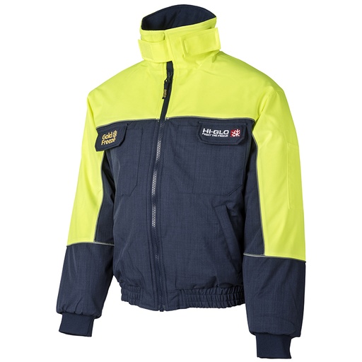 [3912150] Goldfreeze® Hi-Glo® 25 Performance Cold Store Bomber Jacket Navy/yellow