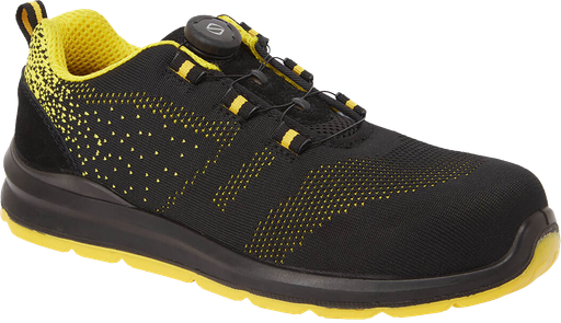[730FT08Y] Compositelite Wire Lace Safety Trainer in Black/Yellow 