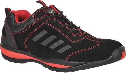 [730FW34R] Steelite Lusum Safety Trainer in Black/Red 